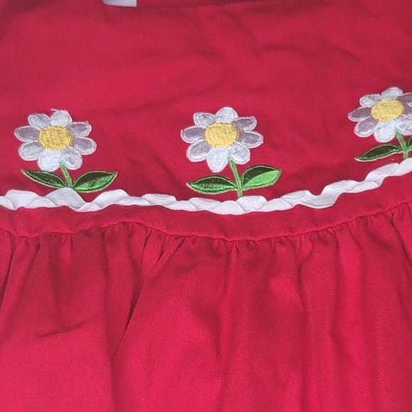 Bonnie Jean | Dresses | Bonnie Jean Girls 2t Red White Daisy ...